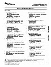 DataSheet MSP430F5435A pdf